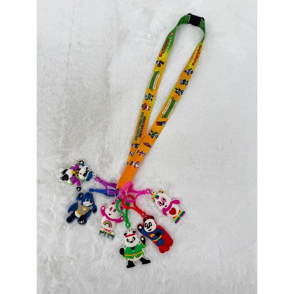 Big‎ Kahuna Fundraising Panda Lanyard Kids OS Multicolor Collectible Charms